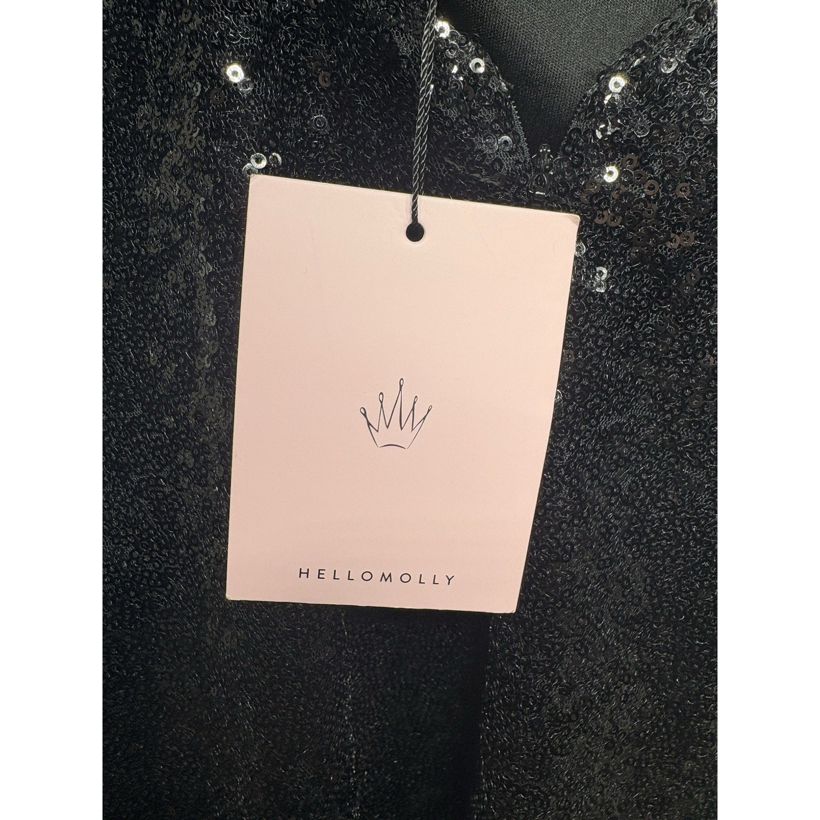 Brand New - Hello Molly Black Sequin Dress Size 4 — image 3 of 4